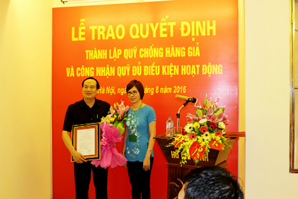 Bố cáo thành lập Quỹ chống hàng giả