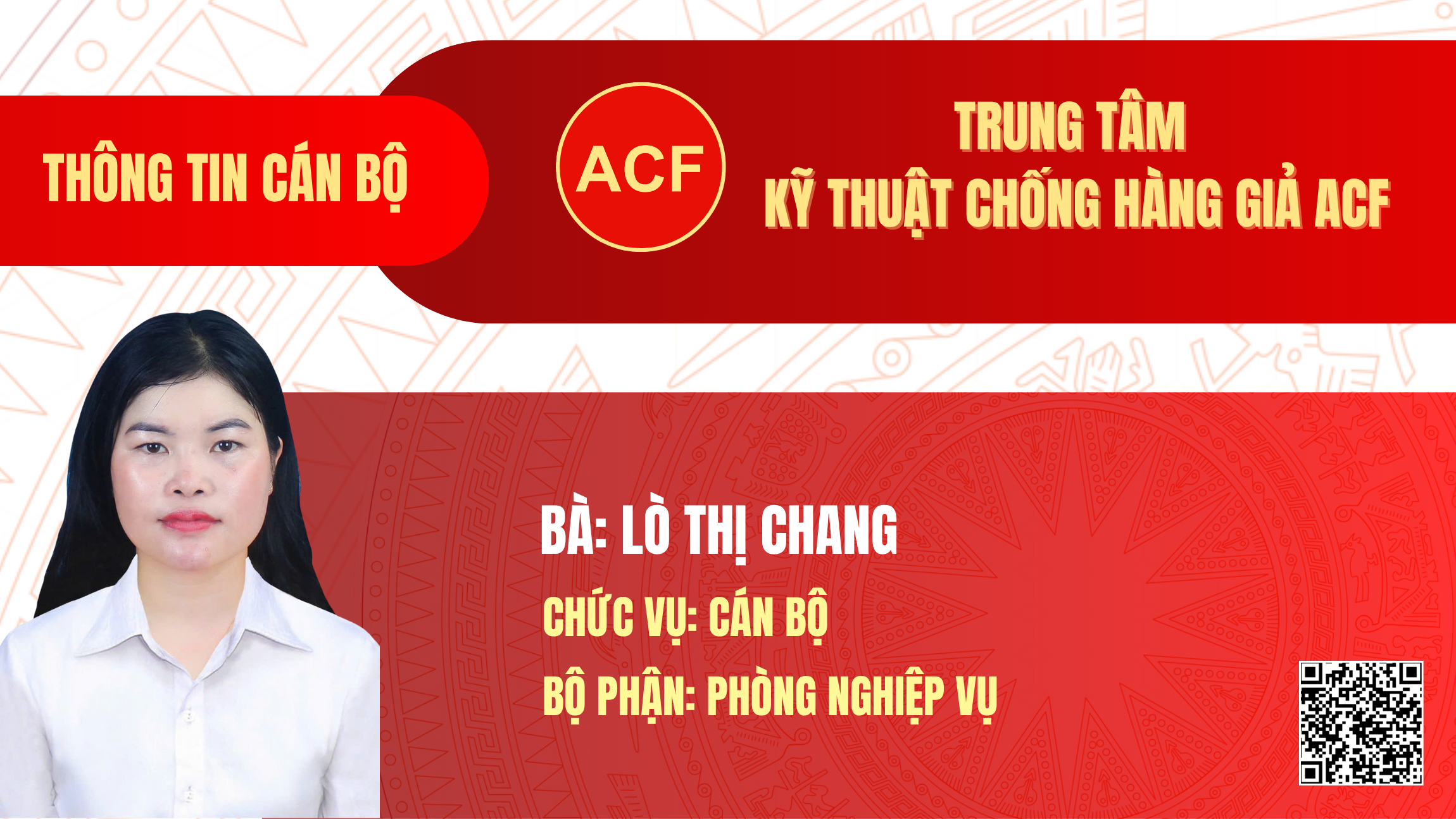 Bà: Lò Thị Trang